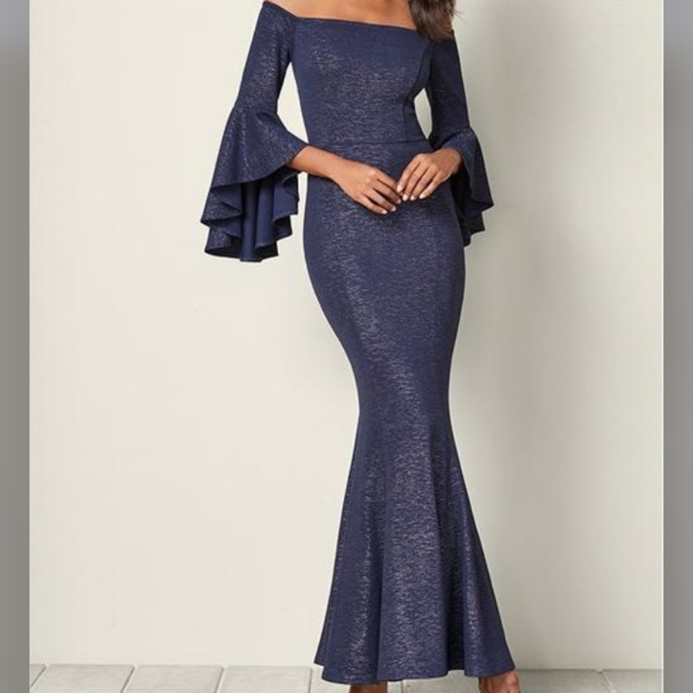 Off The Shoulder Long Dress by Venus